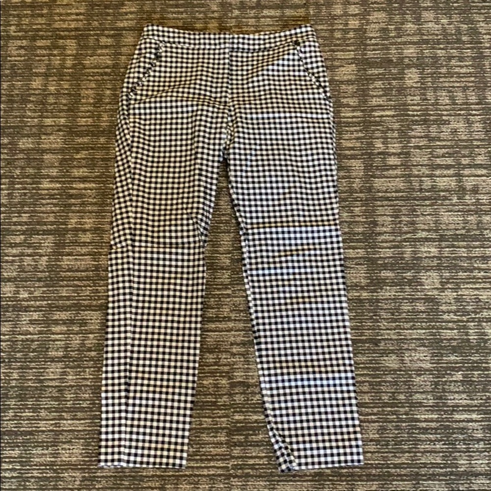 ZARA WOMENS GINGHAM PANTS